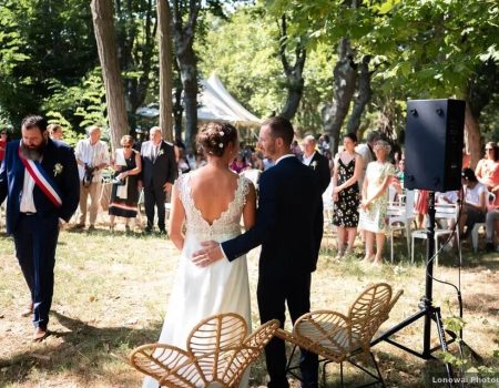 Le Domaine Pech Laurier à quarante, propose la location de la terrasse pour l'organisation de votre mariage près de Béziers